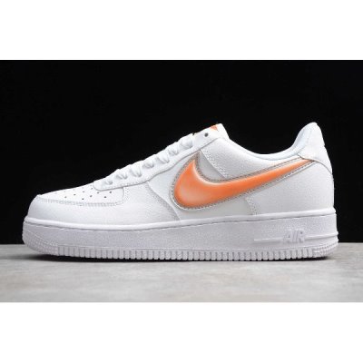 Nike Air Force 1 Low Oversized Swoosh Beyaz / Turuncu Kaykay Ayakkabı Türkiye - W79OMNUH